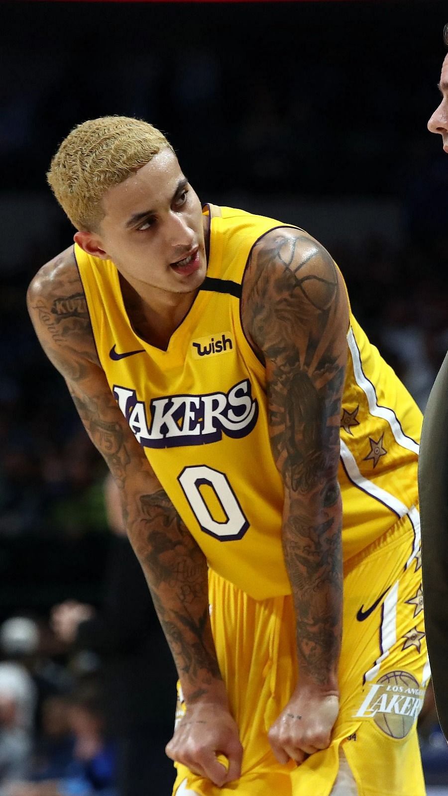 Kyle Kuzma 2020 NBA Los Angeles Lakers basketball stars yellow neon  lights HD wallpaper  Peakpx