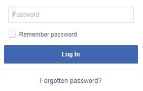 Select the &#039;forgotten password&#039; option