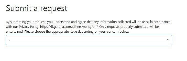 Click on the drop-down menu a select the required problem.