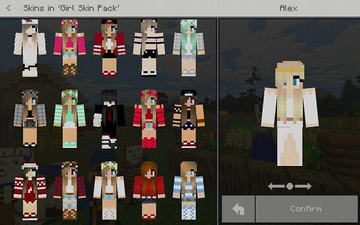 minecraft pocket edition skin layout