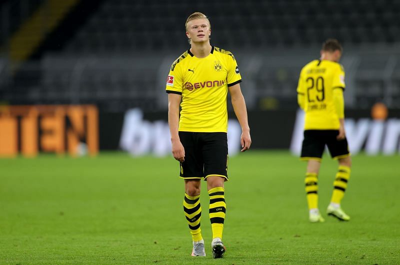Erling Haaland in Borussia Dortmund colours