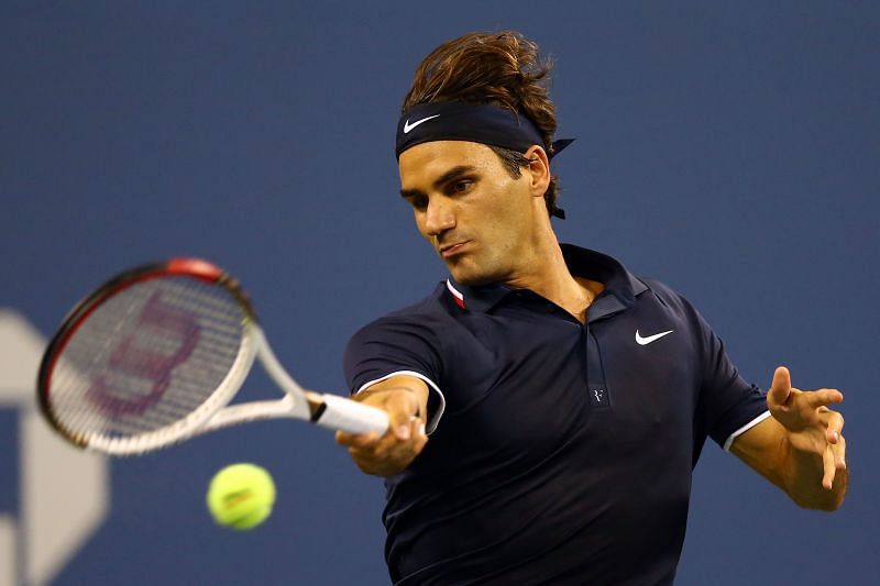 Roger Federer at the 2012 US Open