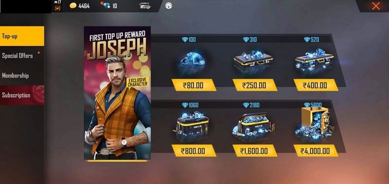 How To Top Up Diamonds In Free Fire