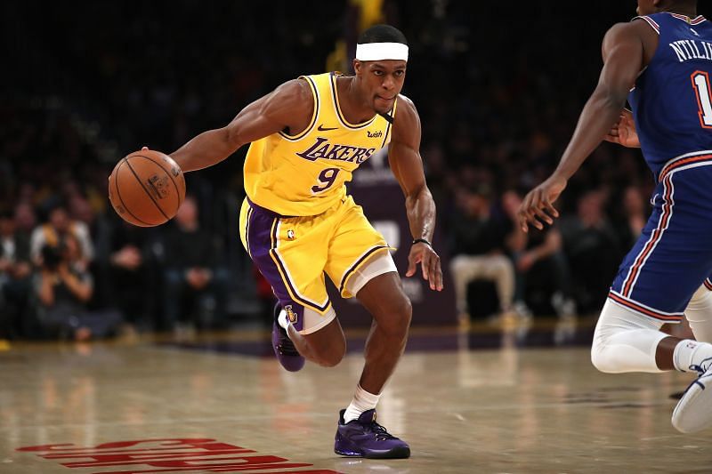 Rajon Rondo in action for the LA Lakers