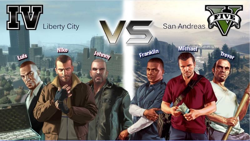 Characters for both games (Image credits: GTA Forums)