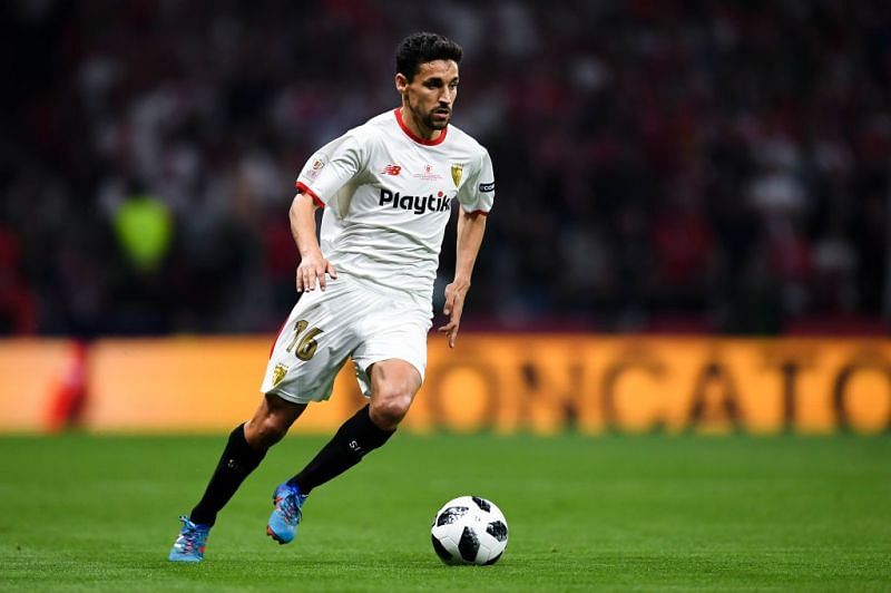 Sevilla&#039;s makeshift right-back Jesus Navas has been one of the best in Europe this season.