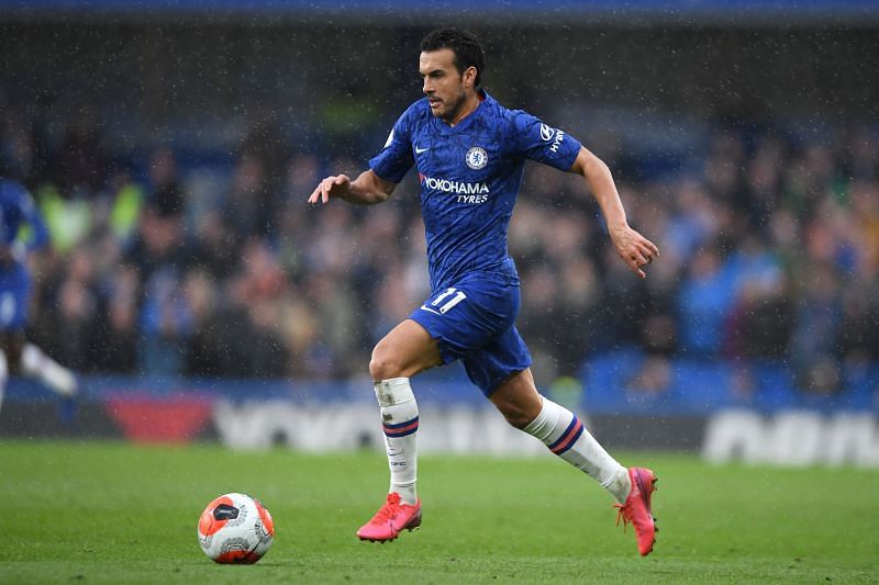 Pedro in action for Chelsea