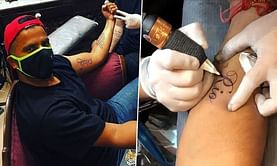Suresh Raina gets his wife and children’s names tattooed