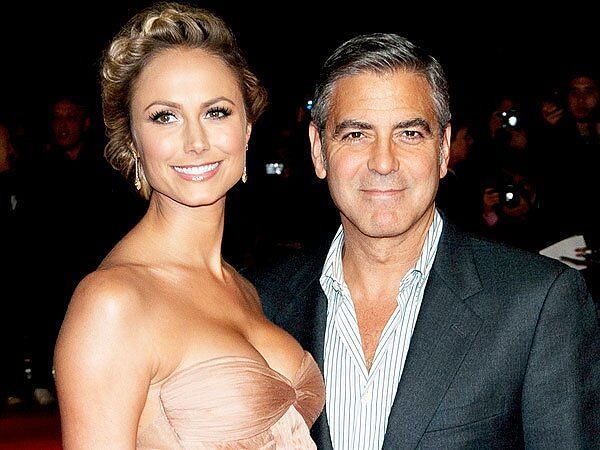 Stacy Keibler and George Clooney dated for two years, between 2011 and 2013 (source: People)