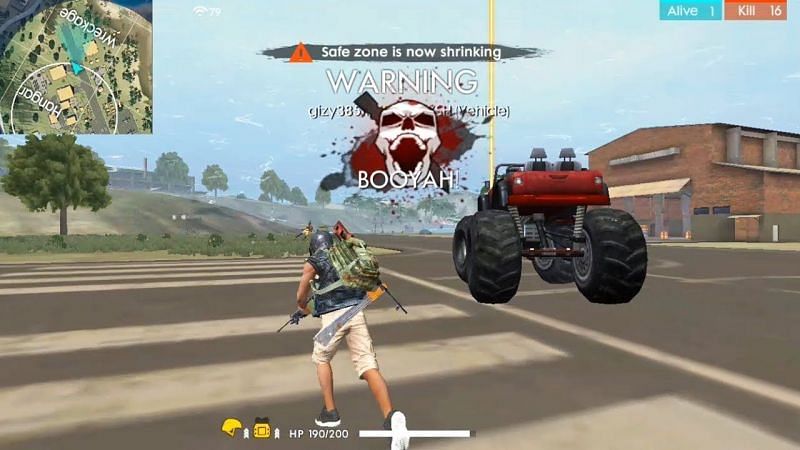 A monster truck in Garena Free Fire (Image Credit: leoNiko/YT)
