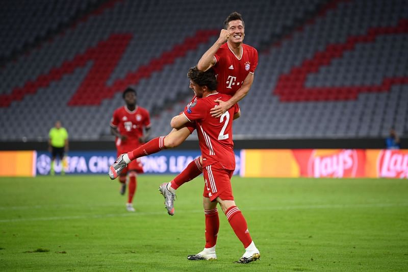 Lewandowski scored two and assisted two