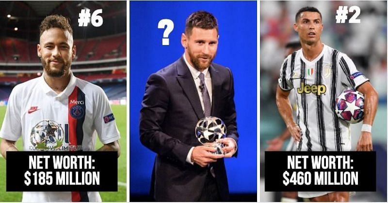 Cristiano Ronaldo and Lionel Messi are among the top ten richest footballers in the world.