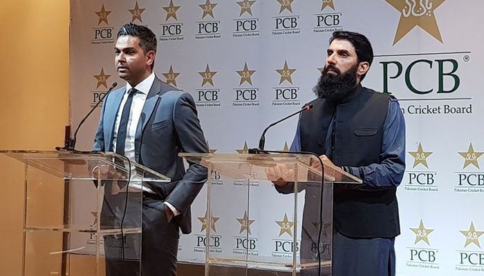 Wasim Khan and Misbah-ul-Haq