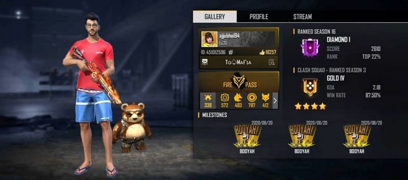 Total Gaming&#039;s Free Fire ID
