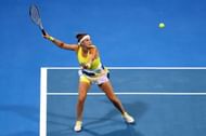 Aryna Sabalenka plays a very aggressive baseline game