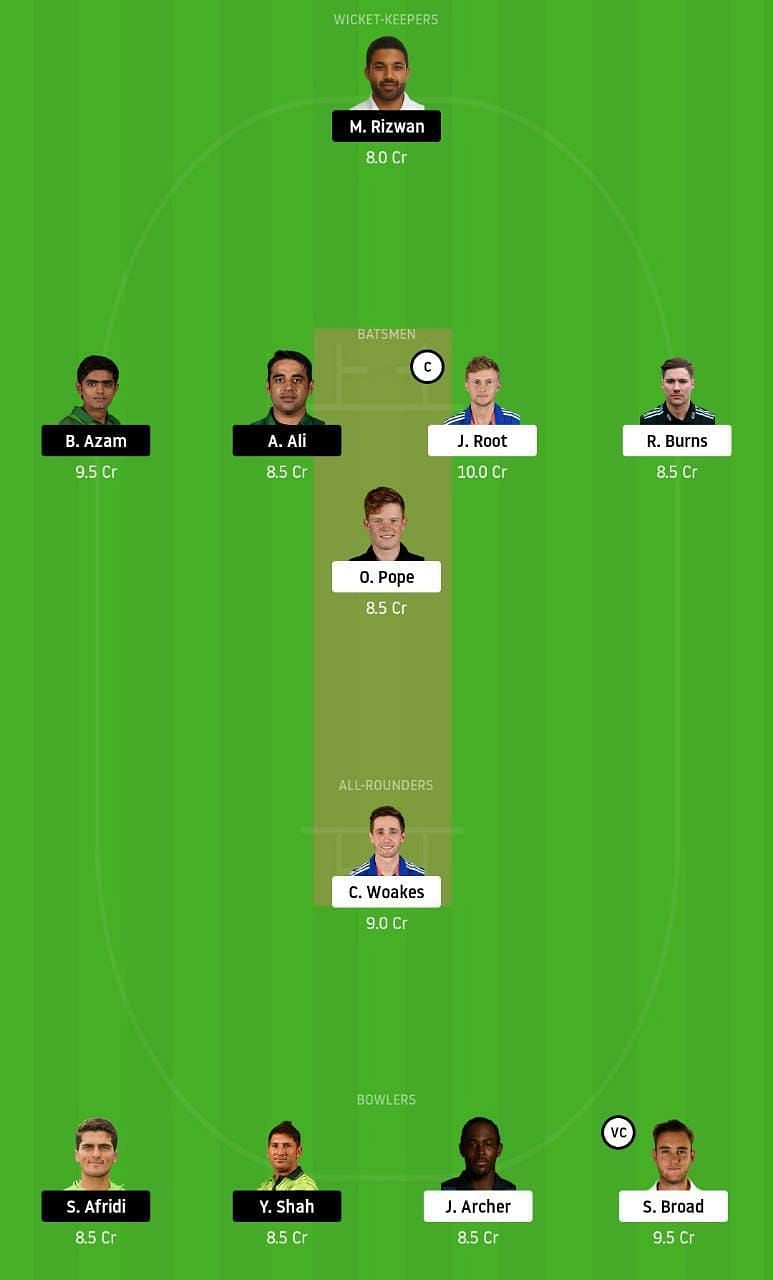 ENG vs PAK 2nd Test Dream11 Tips