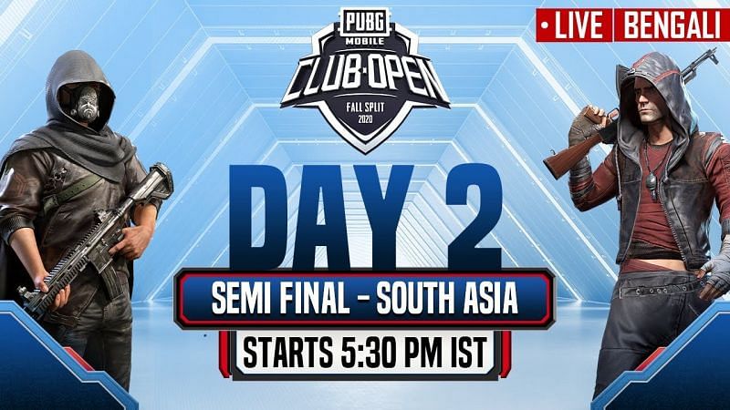 PUBG Mobile Club Open Fall Split 2020 South Asia (Image Credits: PUBG Mobile Esports)