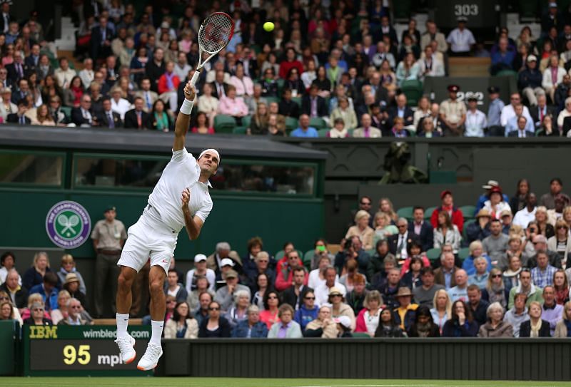 Roger Federer has one of the best serves on tour