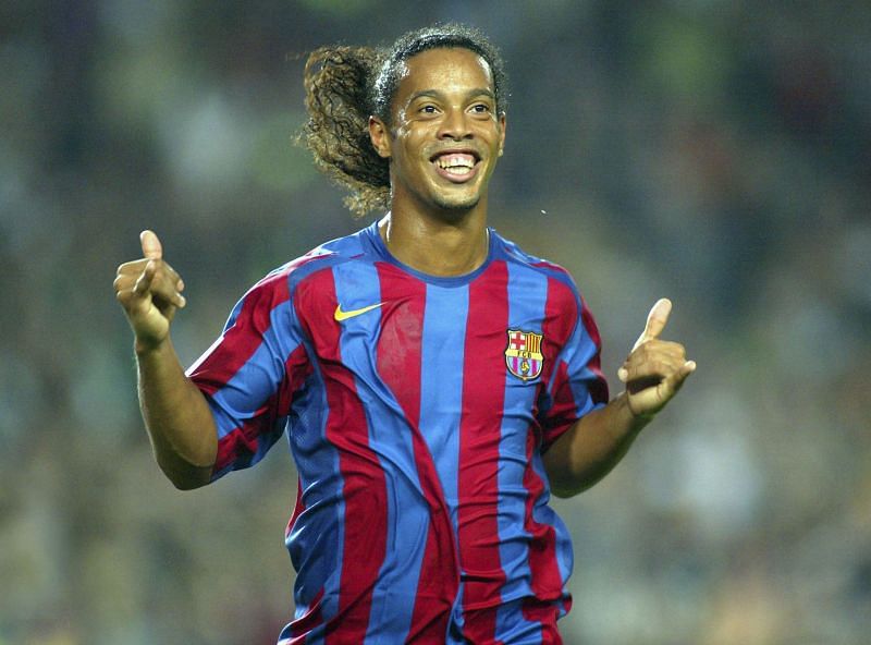 Barcelona legend Ronaldinho was renowned for his arsenal of tricks and flicks
