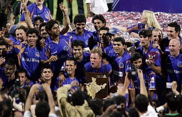 Rajasthan Royals won the inaugural IPL in 2008