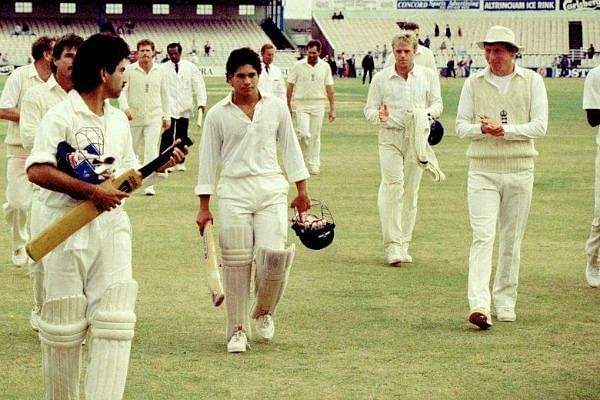 On 14th August 1990, Sachin Tendulkar scored his maiden international hundred against England.