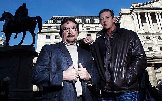 Ted Dibiase and his son