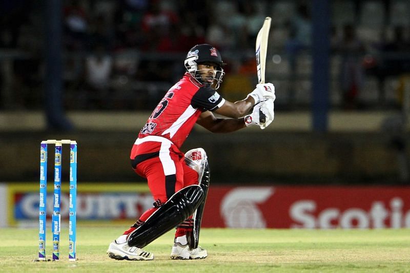Adrian Barath in action for Trinidad and Tobago Red Steel in the CPL.