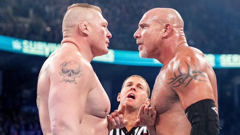 Goldberg versus Brock Lesnar. Who wins this time?