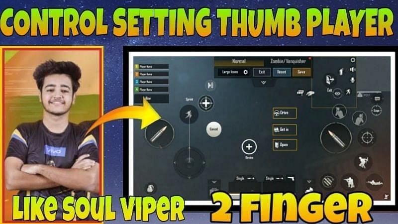 Soul Viper&#039;s controls setup and sensitivity settings (Image credits: VisionVIV YT)