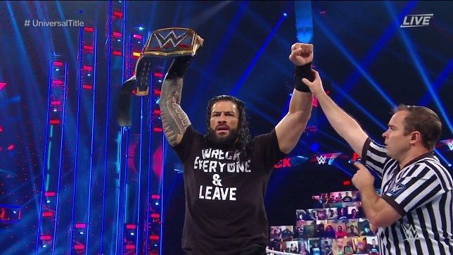 Roman Reigns did, in fact, wreck everyone and leave as the new Universal Champion.