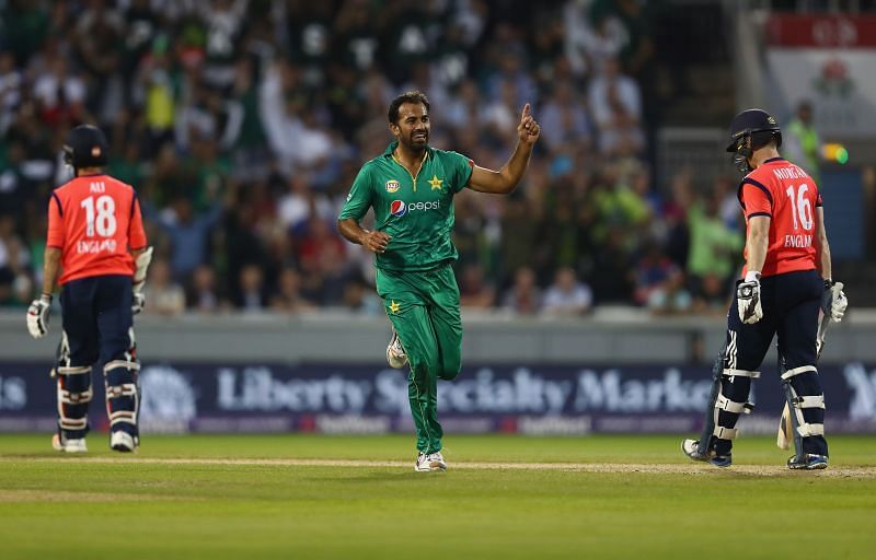 Wahab Riaz stole the show with a three-wicket haul in Manchester four years ago