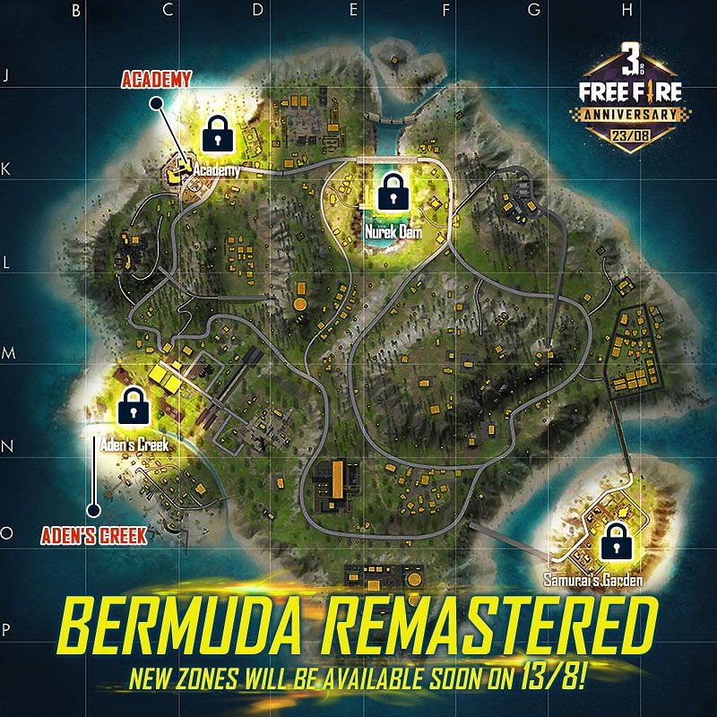 Garena Free Fire Reveals Two New Locations Coming To Bermuda Map