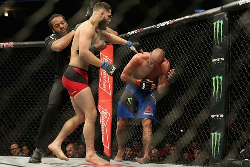 Jorge Masvidal en route to his win against "Cowboy" in 2017