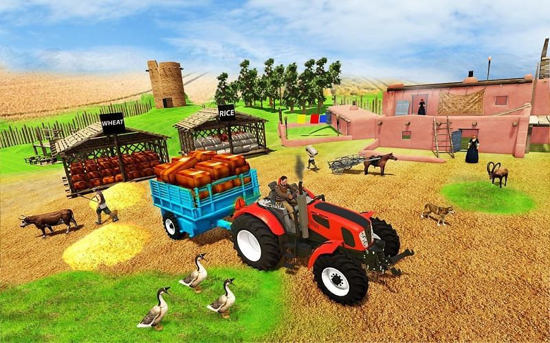 Simulatore di fattoria reale con trattore: Tractor Games (Image Credits: APKPure.com)