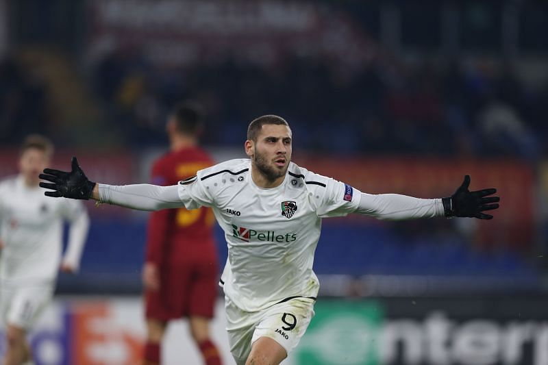 Weissman in action during the Europa League