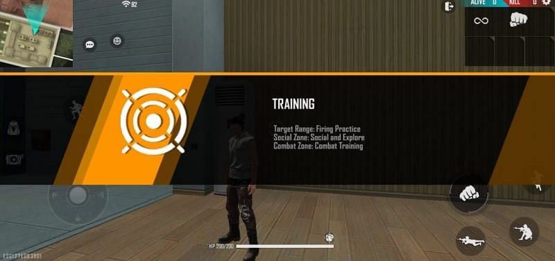 The three different sectors of training mode