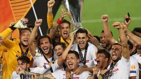 Seville secure their sixth Europa League title with a 3-2 win over Inter Milan.