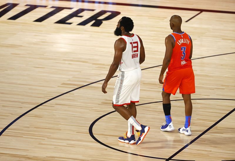 Chris Paul and James Harden will battle once again today