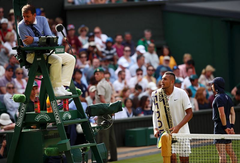 Nick Kyrgios doesn&#039;t mind going all out with his feelings in the middle of a match.