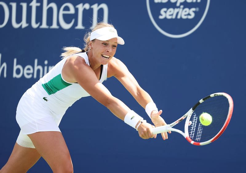Anett Kontaveit at the 2020 Western &amp; Southern Open