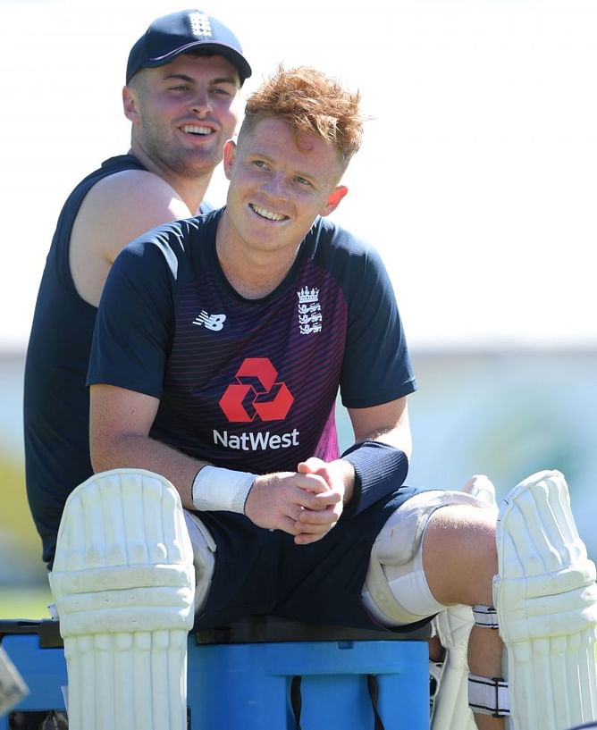 England players pull a prank on Ollie Pope during live interview
