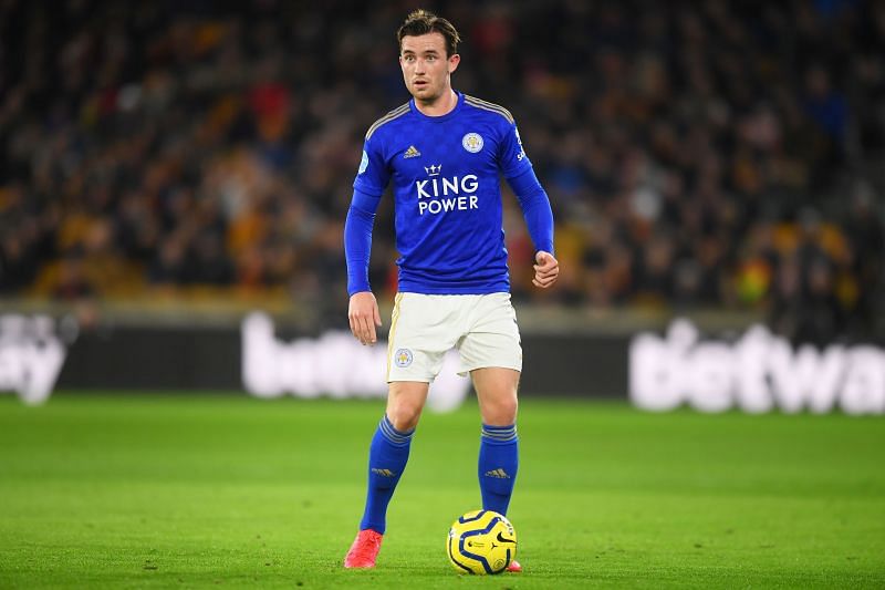 Ben Chilwell of Leicester in action during a Premier League match