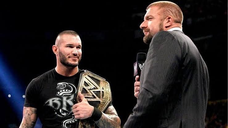 Randy Orton with Triple H