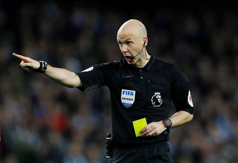 Referee Anthony Taylor had a busy evening in the FA Cup final