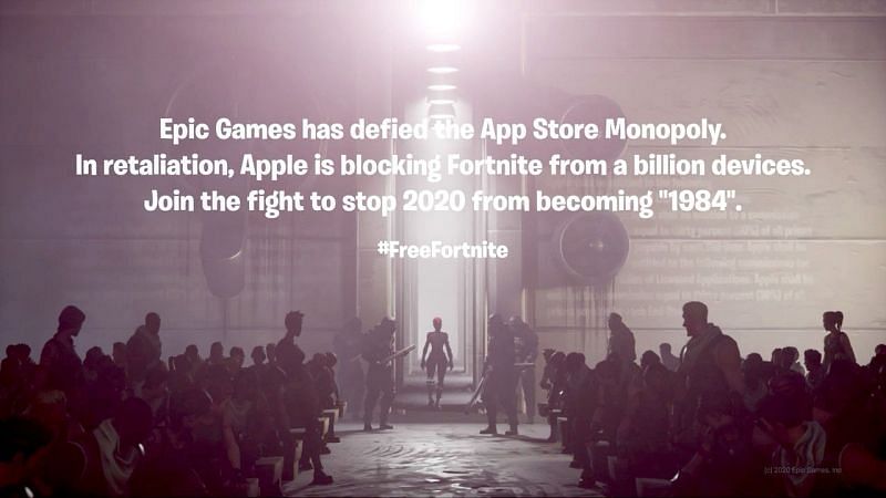#FreeFortnite (Image Credits: Retro/ Twitter) Apple-Face (L) and Tim Cook (R)