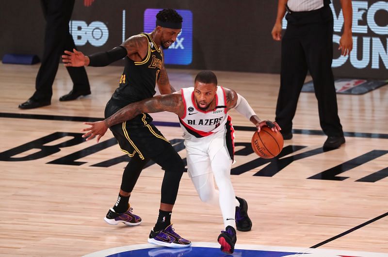 Damian Lillard sustained a knee injury in Game 4