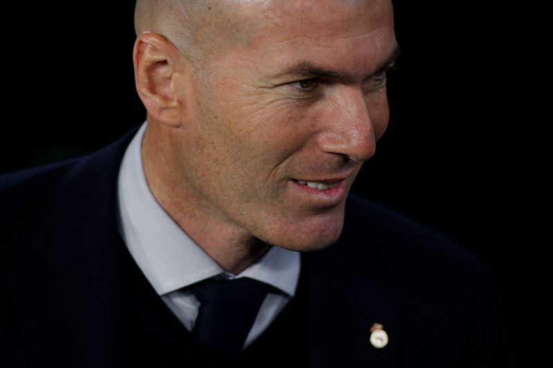 Head coach Zinedine Zidane of Real Madrid