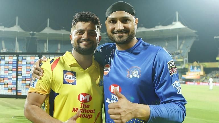 Bhajji and Raina are now teammates at CSK