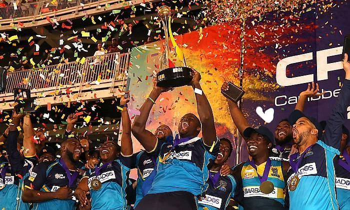 Barbados Tridents with the 2019 CPL title