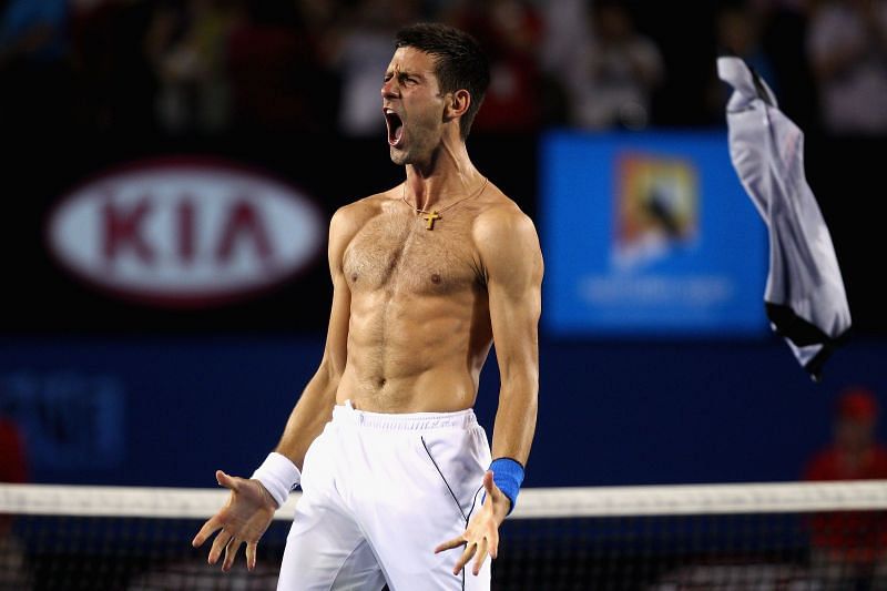 Novak Djokovic at the 2012 Australian Open
